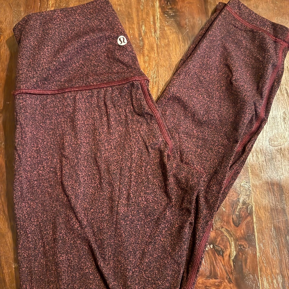 lululemon athletica Burgundy Leggings